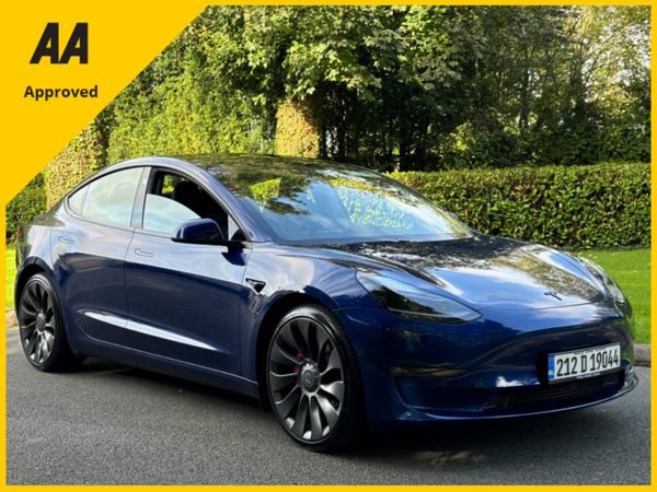 Tesla Model 3 Saloon, Electric, 2021, Blue