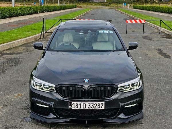 BMW 5-Series Saloon, Petrol Plug-in Hybrid, 2018, Grey