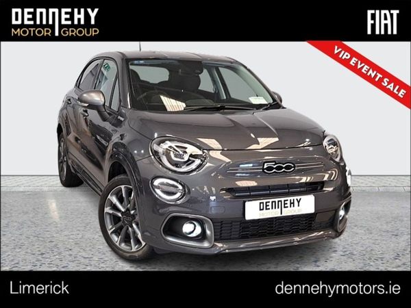 Fiat 500X SUV, Petrol Hybrid, 2024, Grey