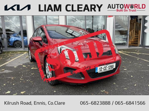 Kia Rio Hatchback, Petrol, 2012, Red
