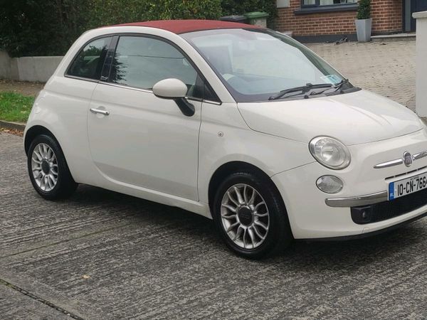 Fiat 500C Convertible, Petrol, 2010, White
