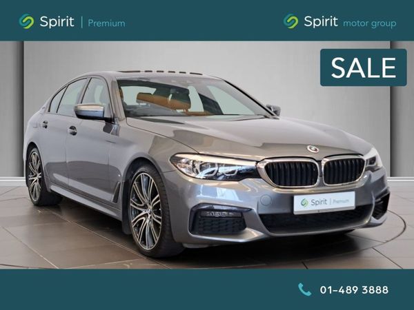 BMW 5-Series Saloon, Petrol Plug-in Hybrid, 2018, Blue