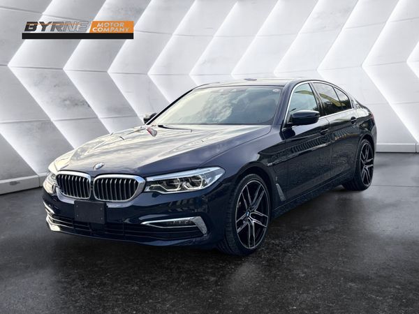 BMW 5-Series Saloon, Petrol Hybrid, 2018, Blue