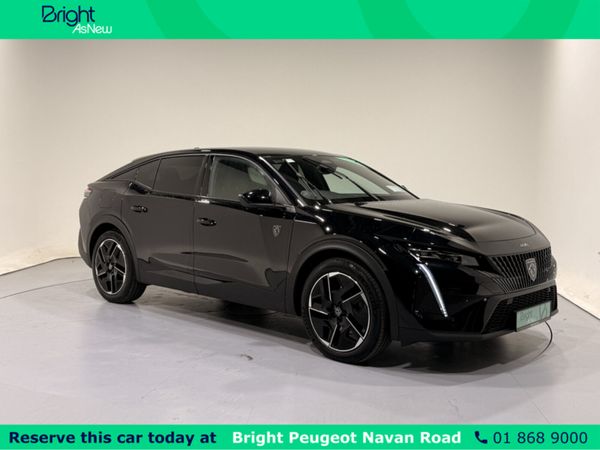 Peugeot 408 Hatchback, Petrol Plug-in Hybrid, 2023, Black