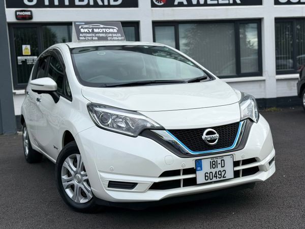 Nissan Note Hatchback, Petrol Hybrid, 2018, White