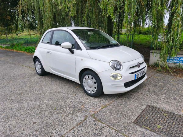 Fiat 500 Hatchback, Petrol, 2016, White