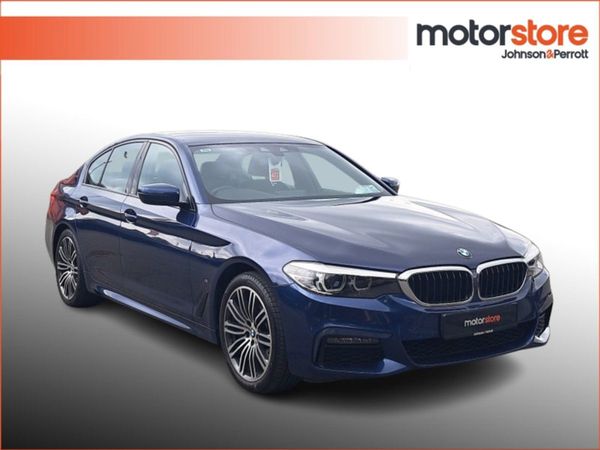 BMW 5-Series Saloon, Petrol Plug-in Hybrid, 2018, Blue