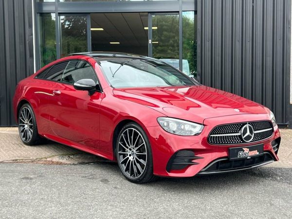 Mercedes-Benz E-Class Coupe, Petrol Hybrid, 2023, Red
