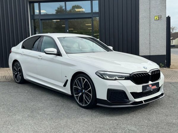 BMW 5-Series Saloon, Diesel Hybrid, 2022, White