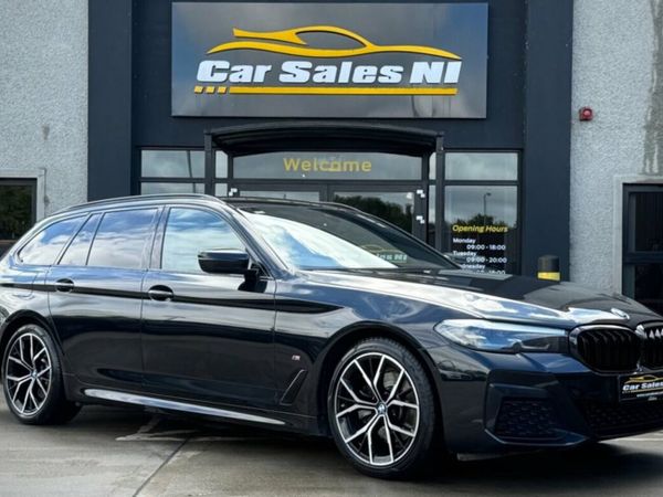 BMW 5-Series Estate, Diesel Hybrid, 2021, Black
