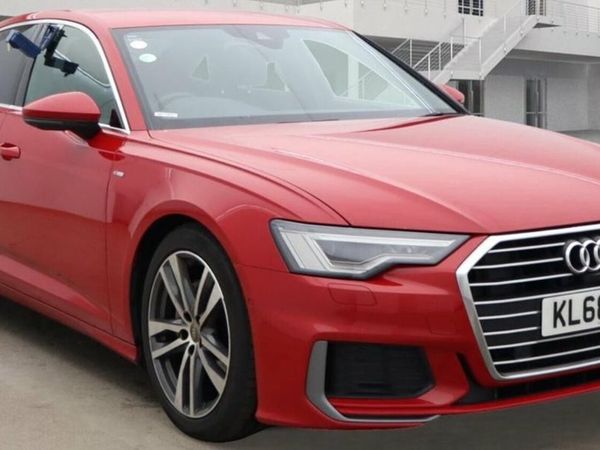 Audi A6 Saloon, Diesel Hybrid, 2019, Red