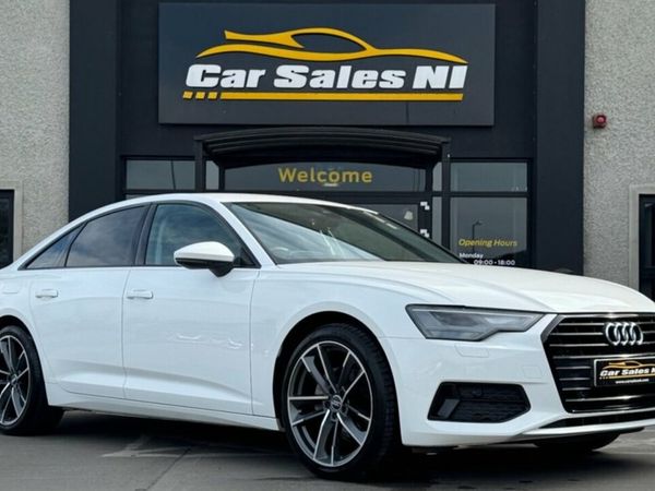 Audi A6 Saloon, Diesel Hybrid, 2022, White