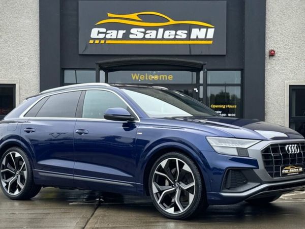 Audi Q8 SUV, Diesel Hybrid, 2020, Blue