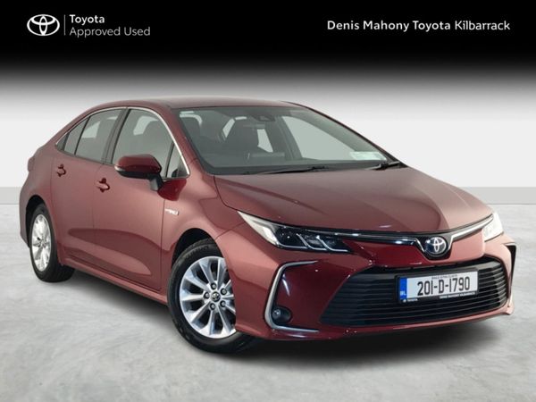 Toyota Corolla Saloon, Petrol Hybrid, 2020, Red
