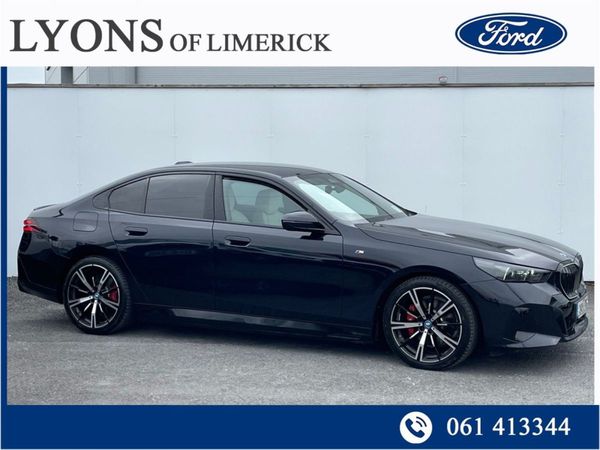 BMW 5-Series Saloon, Petrol Plug-in Hybrid, 2024, Black