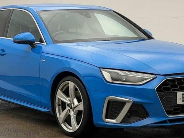 Audi A4 Saloon, Diesel Hybrid, 2021, Blue