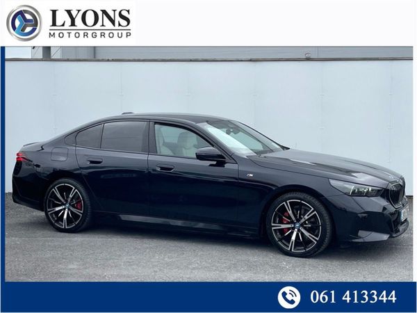 BMW 5-Series Saloon, Petrol Plug-in Hybrid, 2024, Black
