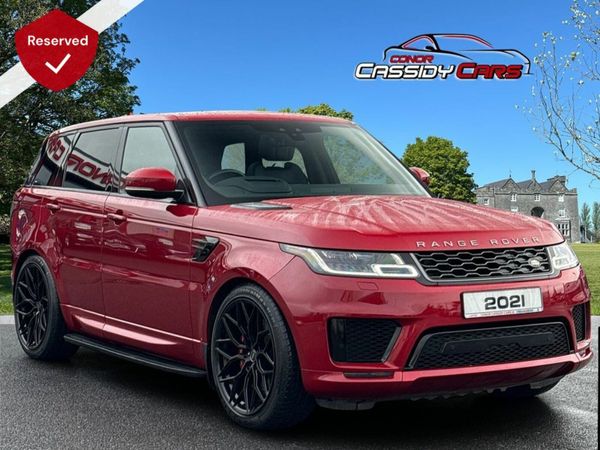 Land Rover Range Rover Sport Estate, Petrol Hybrid, 2021, Red