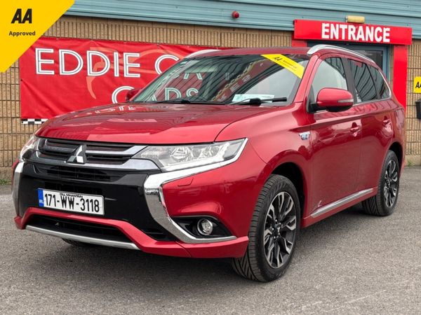 Mitsubishi Outlander SUV, Petrol Plug-in Hybrid, 2017, Red