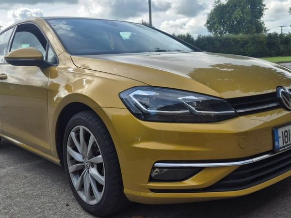 Volkswagen Golf Hatchback, Petrol, 2018, Yellow