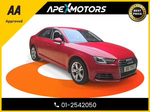 Audi A4 Saloon, Petrol, 2017, Red