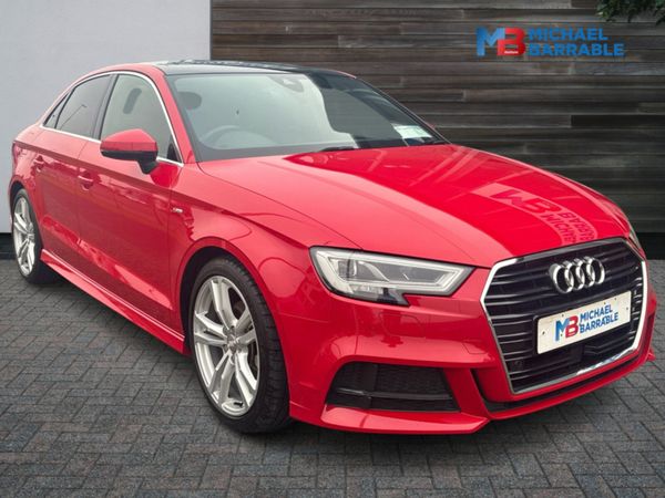 Audi A3 Saloon, Petrol, 2018, Red
