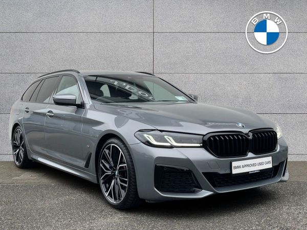 BMW 5-Series Estate, Diesel Hybrid, 2024, Grey