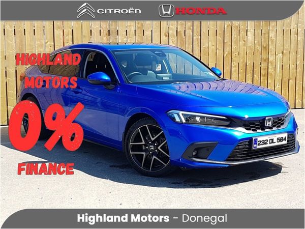 Honda Civic Hatchback, Petrol Hybrid, 2023, Blue