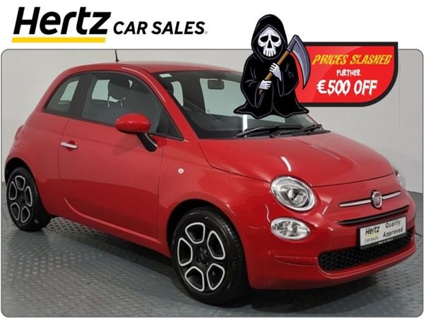 Fiat 500 Hatchback, Petrol, 2023, Red