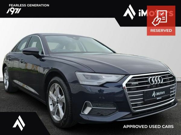 Audi A6 Saloon, Petrol Hybrid, 2021, Blue
