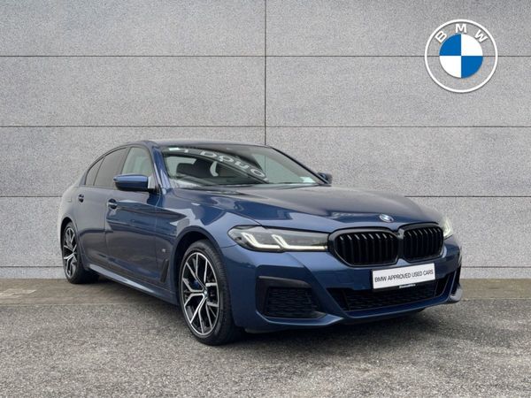 BMW 5-Series Saloon, Petrol Plug-in Hybrid, 2021, Blue