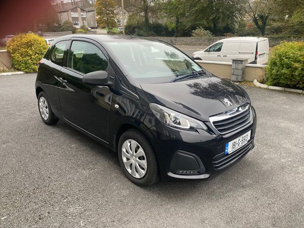 Peugeot 108 Hatchback, Petrol, 2018, Black