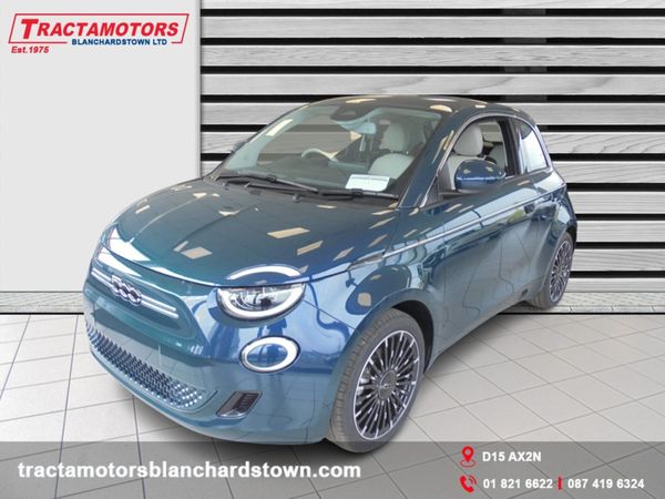 Fiat 500e Hatchback, Electric, 2023, Green