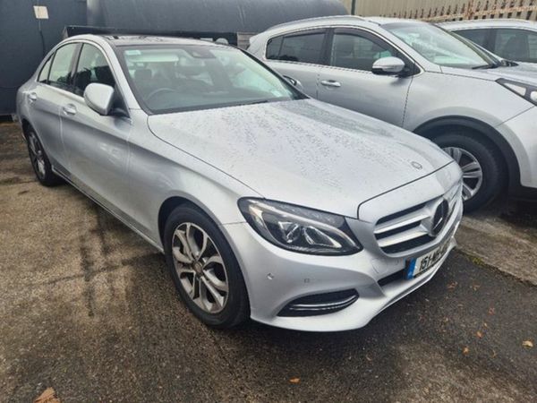 Mercedes-Benz C-Class Saloon, Petrol Plug-in Hybrid, 2015, Silver