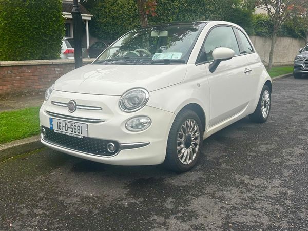 Fiat 500 Hatchback, Petrol, 2016, White