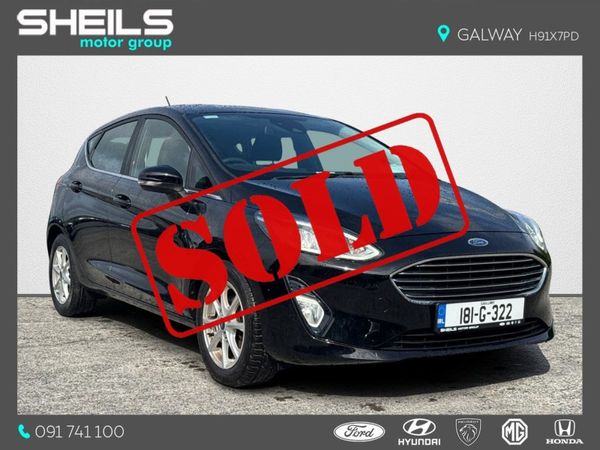 Ford Fiesta Hatchback, Petrol, 2018, Black