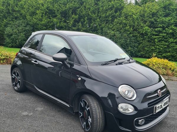 Fiat 500 Hatchback, Petrol, 2017, Black