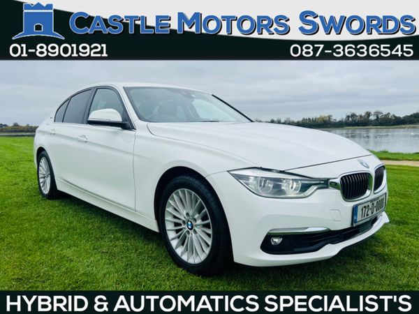 BMW 3-Series Saloon, Petrol Hybrid, 2017, White