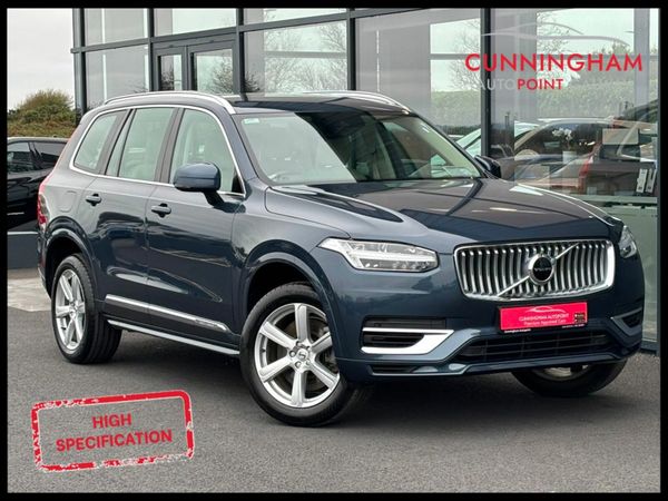 Volvo XC90 SUV, Petrol Plug-in Hybrid, 2022, Blue