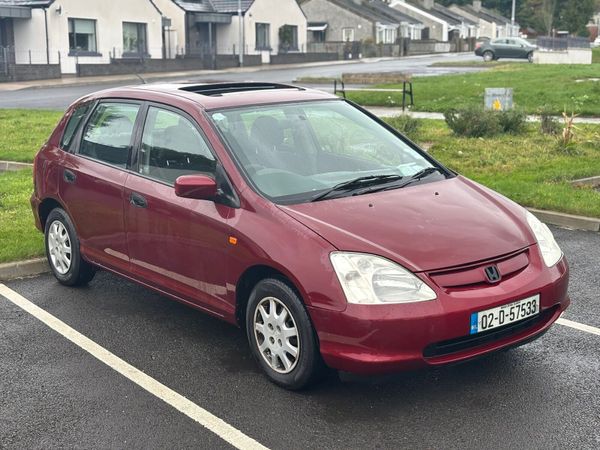 Honda Civic Hatchback, Petrol, 2002, Red