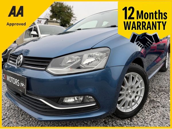 Volkswagen Polo Hatchback, Petrol, 2017, Blue
