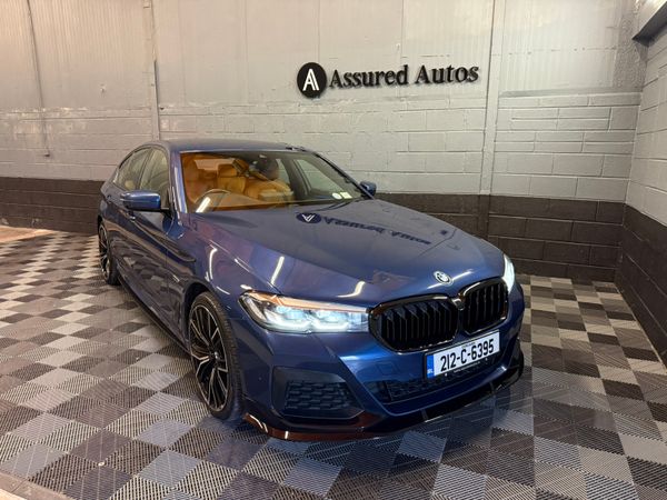 BMW 5-Series Saloon, Petrol Plug-in Hybrid, 2021, Blue