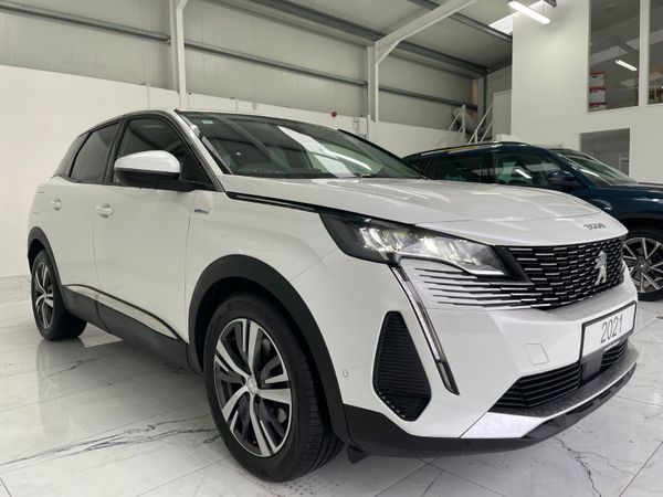 Peugeot 3008 SUV, Petrol Hybrid, 2021, White