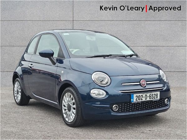 Fiat 500 Hatchback, Petrol, 2020, Blue