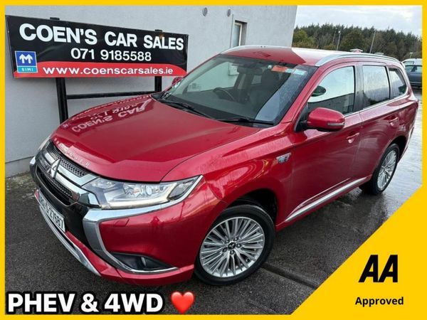 Mitsubishi Outlander SUV, Petrol Plug-in Hybrid, 2018, Red