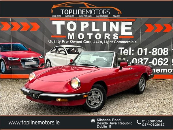 Alfa Romeo Spider Convertible, Petrol, 1987, Red