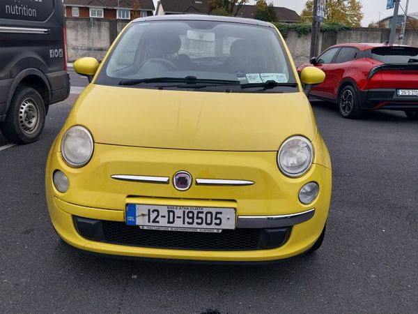 Fiat 500 Hatchback, Petrol, 2012, Yellow