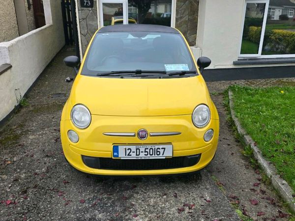 Fiat 500 Hatchback, Petrol, 2012, Yellow