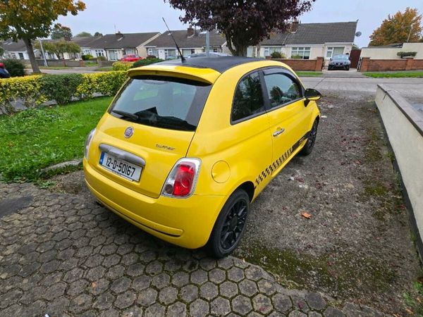 Fiat 500 Hatchback, Petrol, 2012, Yellow