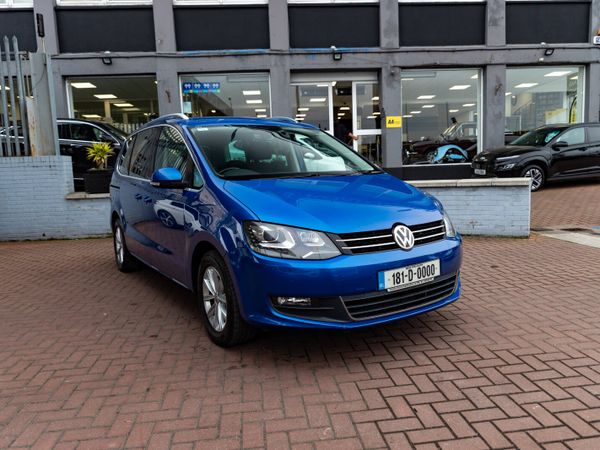 Volkswagen Sharan Van, Petrol Hybrid, 2018, Blue